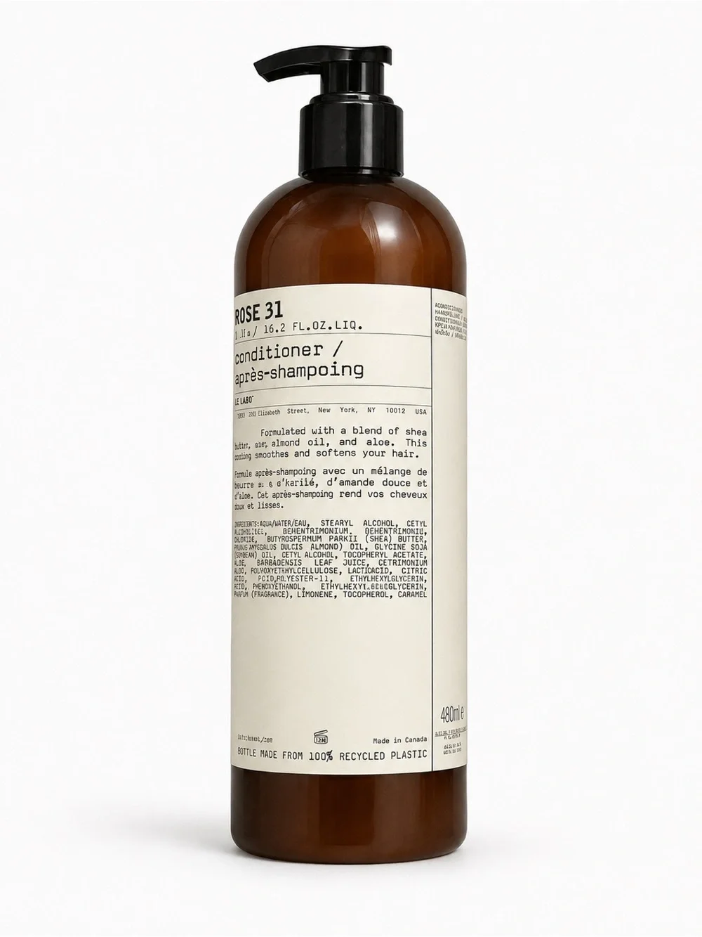 Le Labo Rose 31 Conditioner 16.2 oz 480ml Fairmont Hotel Full Size